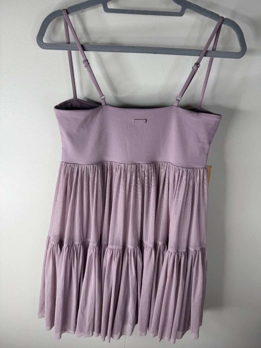 Popflex Pirouette Babydoll Dress Stretch in Dusty Mauve Size L NWT - Picture 5 of 5